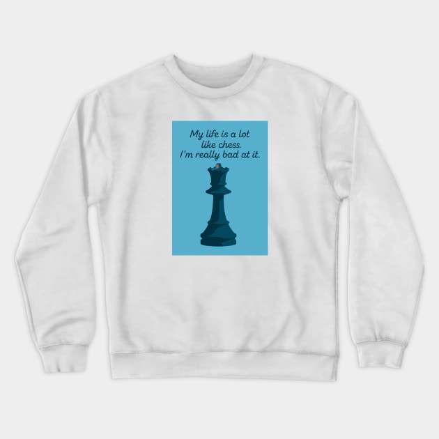 Chess Joke Crewneck Sweatshirt by JojaShop